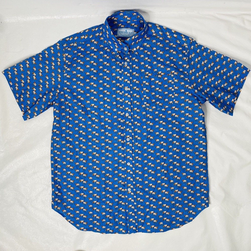 Bird Dog Bay Sz L LONGHORN Button Up Weekender Shirt
